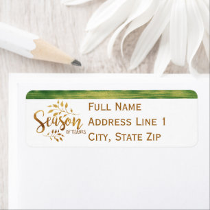 Thanksgiving Season of Thanks Return Address Label