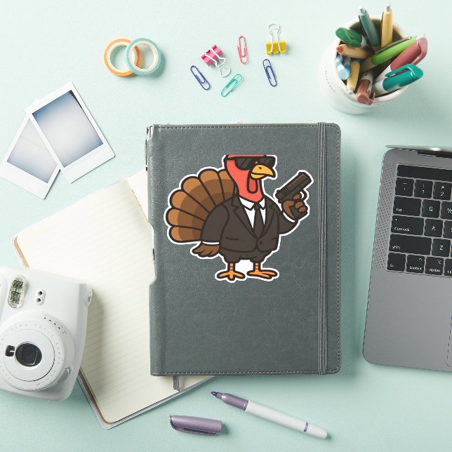 Thanksgiving Secret Agent Turkey Classic T-Shirt (iPad Cover)