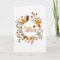 Thanksgiving Sentiments (Optional) Photo Card