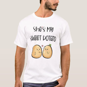 Thanksgiving She's My Sweet Potato I Yam Couples T-Shirt