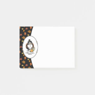 Thanksgiving Shetland Sheepdog (blue merle) Funny Post-it Notes