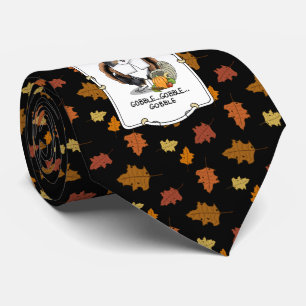 Thanksgiving Shetland Sheepdog (blue merle) Funny Tie