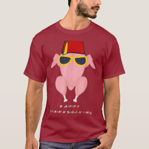 Thanksgiving Shirt for Friends Funny Turkey Head