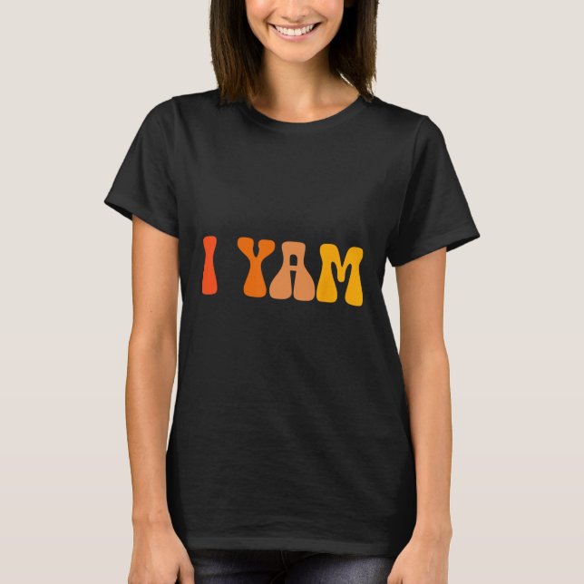 Thanksgiving Shirts Couples Sweet Potato I Yam Gro (Front)