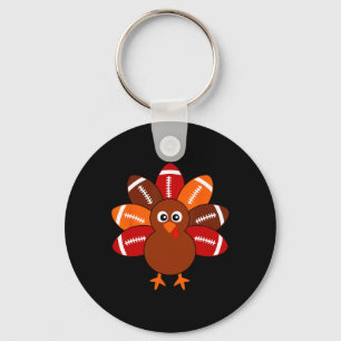 Thanksgiving Shirts For Kids Boys Turkey Ball Men Key Ring