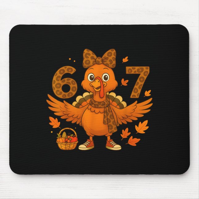 Thanksgiving Shirts For Women 6 7 Shirt Meme Leopa Mouse Mat (Front)