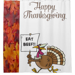 Thanksgiving shower curtain