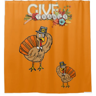 Thanksgiving shower curtain