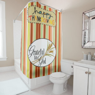 Thanksgiving shower curtain