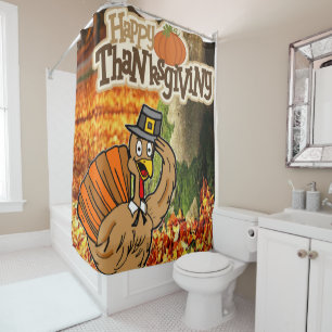 Thanksgiving Shower Curtain