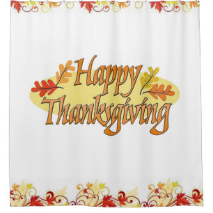 Thanksgiving shower curtain