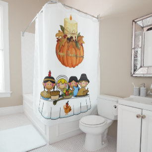 Thanksgiving Shower Curtain