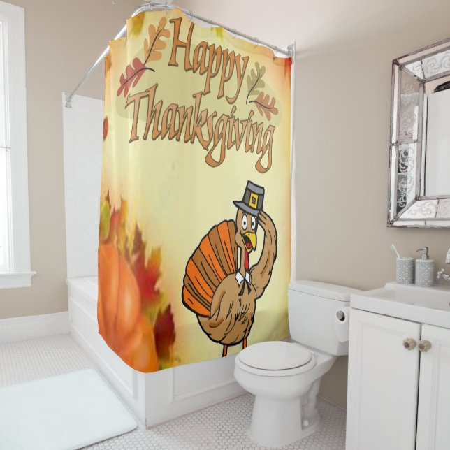 Thanksgiving Shower Curtain (In Situ)