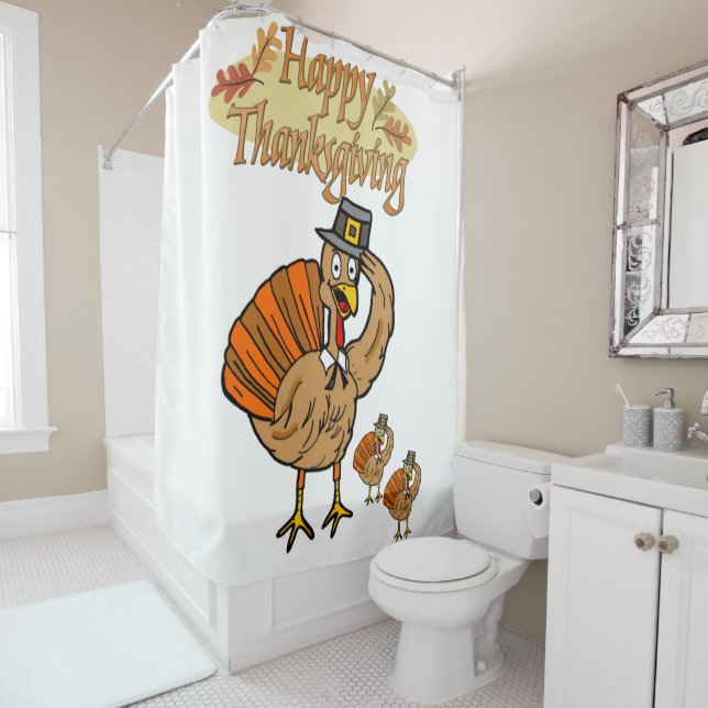 Thanksgiving Shower Curtain (In Situ)
