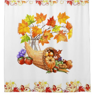 Thanksgiving shower curtain