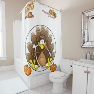 Thanksgiving shower curtain