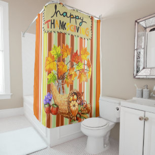 Thanksgiving shower curtain