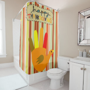 Thanksgiving shower curtain