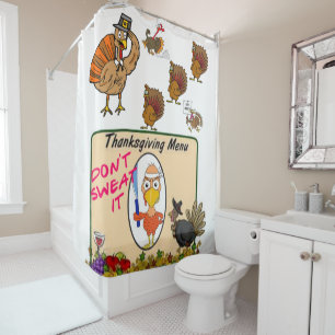 Thanksgiving shower curtain