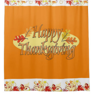 Thanksgiving shower curtain