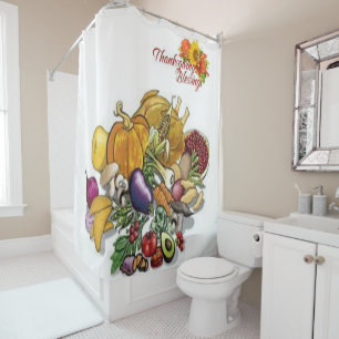 Thanksgiving shower curtain