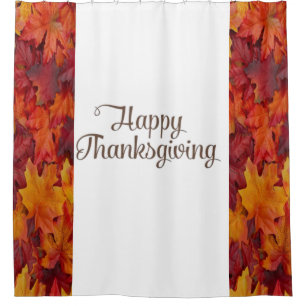 Thanksgiving shower curtain