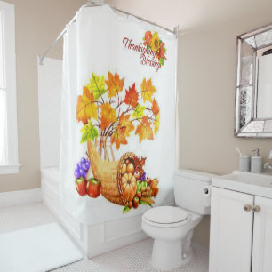Thanksgiving shower curtain