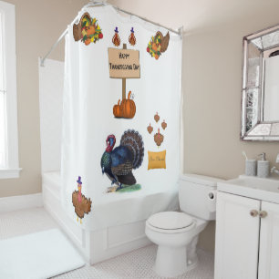 Thanksgiving shower curtain