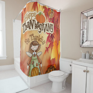 Thanksgiving shower curtain