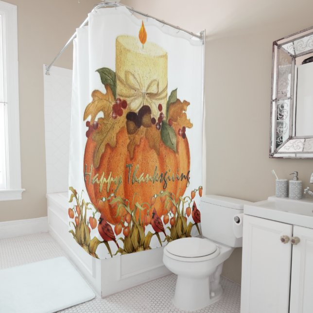 Thanksgiving Shower Curtain (In Situ)