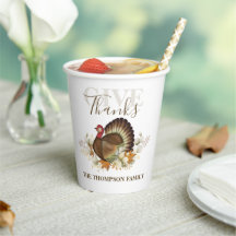 Thanksgiving Simple Turkey Elegant Give Thanks