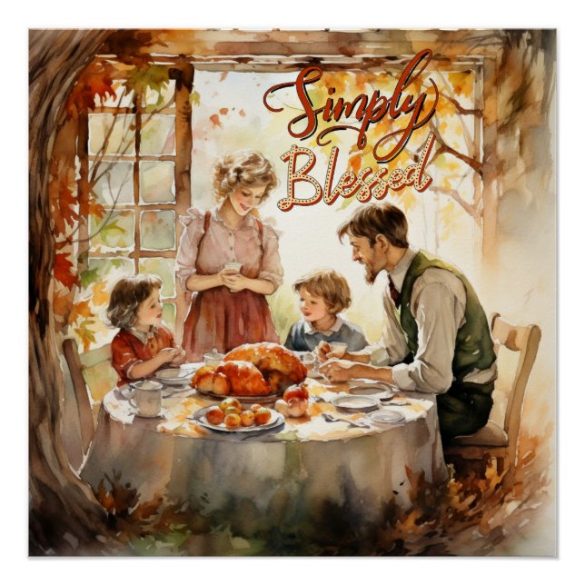 Thanksgiving - Simply Blessed Poster (Front)