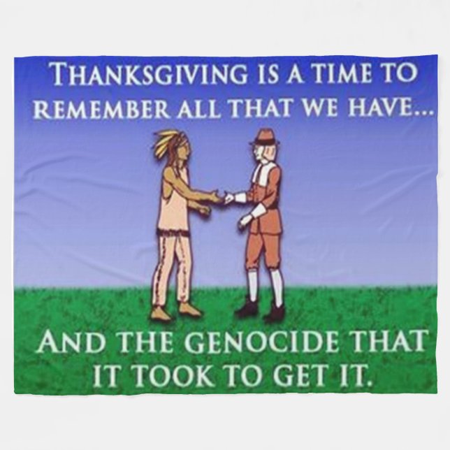 THANKSGIVING (Simulated) Fleece Blankets (Front (Horizontal))