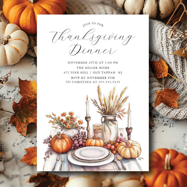 Thanksgiving Soirée Invitation (Creator Uploaded)