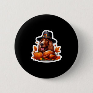 Thanksgiving Spinone Italiano Dog Owner Mom Dad Lo 6 Cm Round Badge