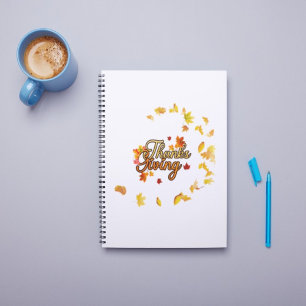 Thanksgiving Spiral Photo Notebook