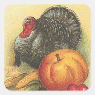 Thanksgiving Square Sticker
