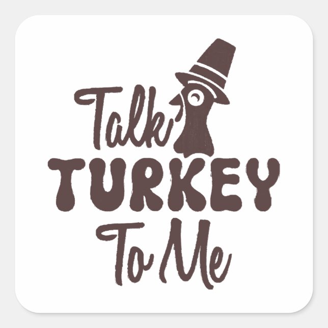 Thanksgiving  square sticker (Front)