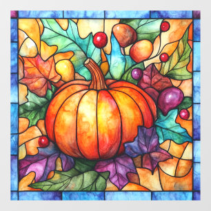 Thanksgiving Stained Glass Window Cling