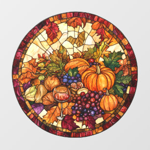 Thanksgiving Stained Glass Window Cling