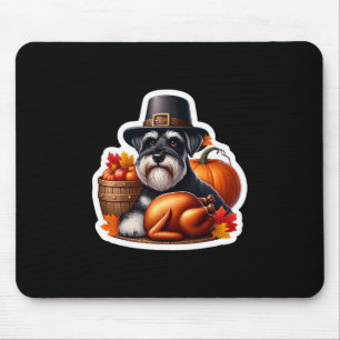 Thanksgiving Standard Schnauzer Dog Owner Mom Dad  Mouse Mat