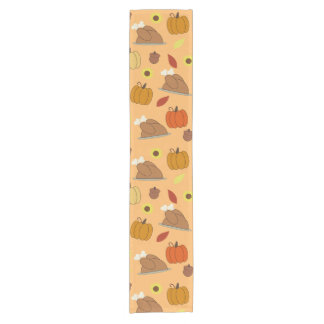 Thanksgiving Sticker Pattern Short Table Runner