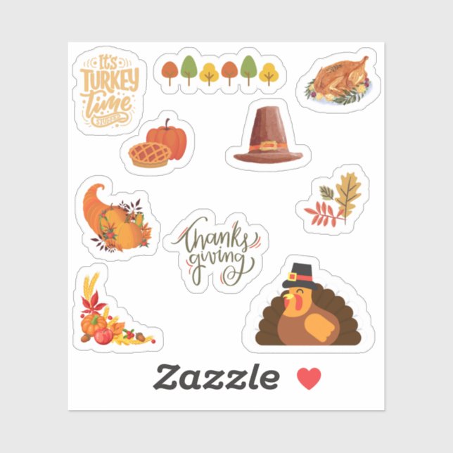 Thanksgiving Stickers (Sheet)