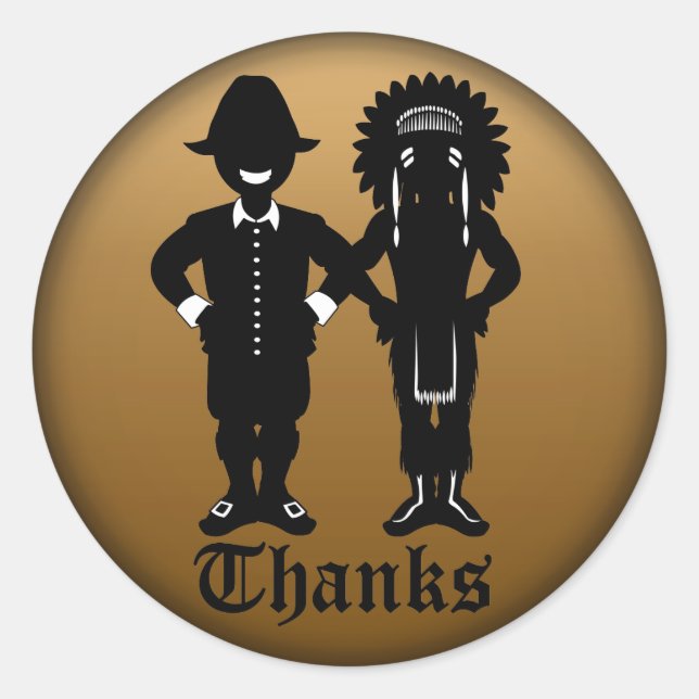 Thanksgiving Stickers Custom Thanksgiving Stickers (Front)