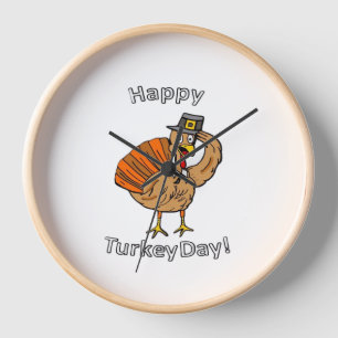 Thanksgiving (Style 2) Classic T-Shirt Clock