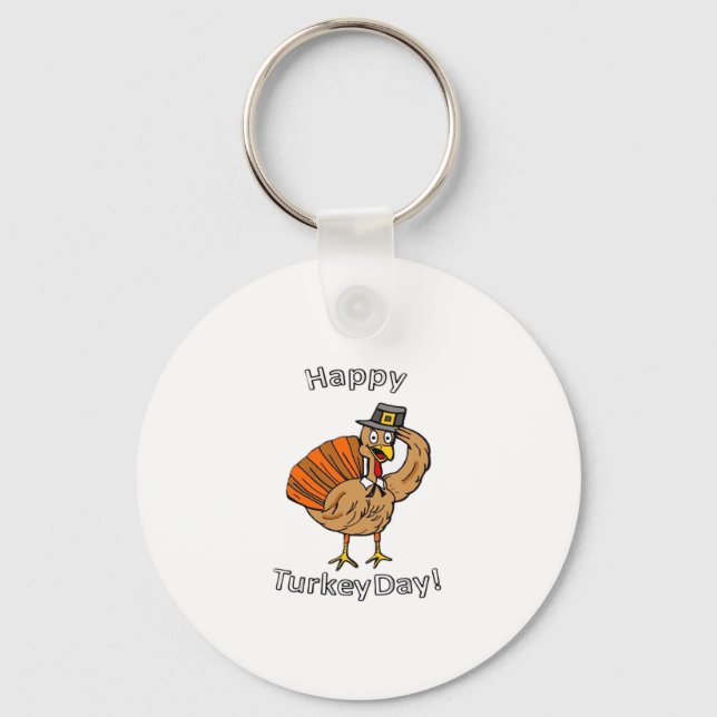 Thanksgiving (Style 2) Classic T-Shirt Key Ring (Front)