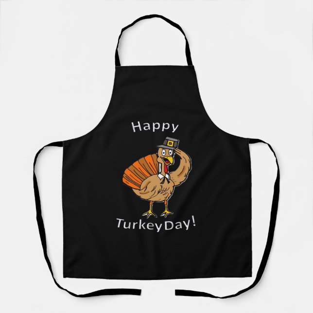 Thanksgiving (Style 2) Oversized T-Shirt Apron (Front)