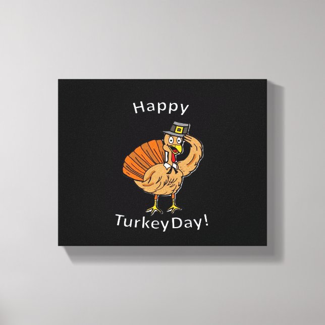 Thanksgiving (Style 2) Oversized T-Shirt Canvas Print (Front)