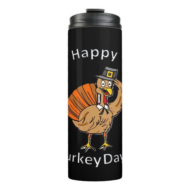 Thanksgiving (Style 2) Oversized T-Shirt Thermal Tumbler (Front)