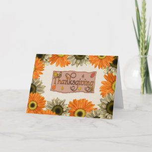 Thanksgiving Sunflowers Card
